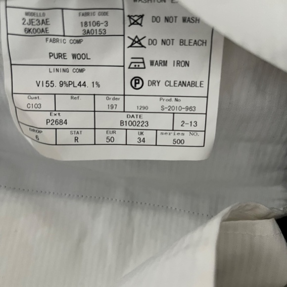 Like New Suitsupply 40R Suit S130 E.Thomas - Picture 4 of 4